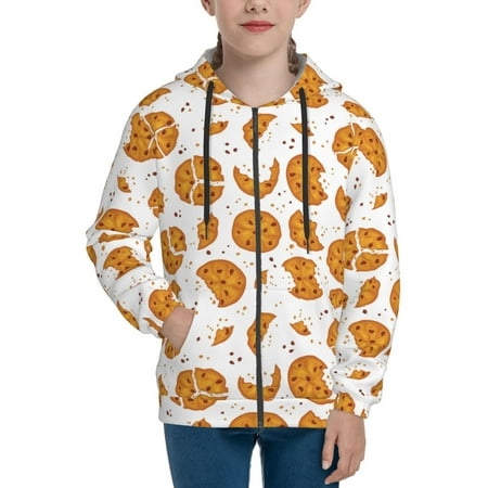 

Hoodies for Women yellow biscuit Long Sleeve Sweatshirt Drawstring Zip Up Hoodie with Pockets Teen Girl Clothes