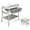 Cat, variant on 2 in 1 Baby Bathtub with Changing Table, Cuoote Waterproof Diaper Changing Station Portable Changing Table