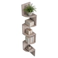 thumbnail image 4 of VASAGLE Estantería esquinera, Estante Flotante de Pared de 5 Niveles con diseño de Zigzag, estantería, Greige, 4 of 8
