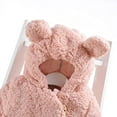 thumbnail image 4 of Baby Infant Girls Boys Winter Hooded Coat Cloak Jacket Thick Warm Clothes Boys Little Kids Toddler Baby Boy Button Down Boys Tagless Crewneck, 4 of 9