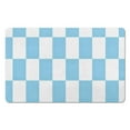 thumbnail image 1 of 20x32 in Checkered Bathroom Rug - Non-Slip, Long Bath Mat, Water-Absorbing, Soft Microfiber, Machine Washable for Showers., 1 of 5