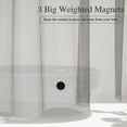 thumbnail image 5 of Inosoo Clear Gray Shower Curtain Liner, 100% EVA Heavy Duty & Soft, 72"x 72" , Magnetic, 5 of 10