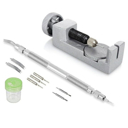 6 Links Bar - Metal Watch Band & Bracelet Link Remover + 6 inch Spring Bar Repair Adjuster Tool Kit with Extra Pins, Precision, Professional