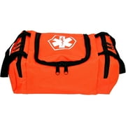 First Aid Responder EMS Emergency Medical Trauma Bag EMT, Fire Fighter, Police Officer, Paramedics, Nurse (Orange)