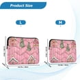thumbnail image 4 of FORMRS 13"-13.3" Laptop Sleeve Protective Case Soft Carrying Quilted Computer Bag Cover, Pink Gingerbread House, 4 of 7