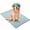 Blue, variant on Pawfroste Dog Cooling Mat, Washable Pet Cooling Pad for Dogs, Foldable Summer Dog Mat for Crate, Bed, Car, Patio & Indoor Floor