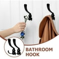 thumbnail image 4 of 6pcs Wall Hooks with Screws Hanging Coat Hooks Hat Clothes Hooks Backpack Hooks, 4 of 6