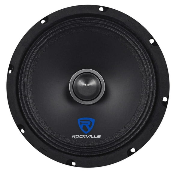 Rockville RXM84 8" 250w 4 Ohm Mid-Bass Driver Car Audio Speaker, Mid-Range