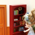 thumbnail image 4 of 1Pc Bookcase Model Imitation Wooden Bookcase Toy Simulation Prop for Decor, 4 of 5