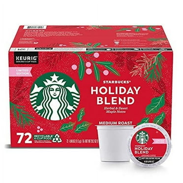 Starbucks® Holiday Blend Medium Roast Ground Coffee K-Cup® Pods 72 ct Box