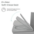 thumbnail image 4 of Concorde One Piece Square Toilet Dual Flush in Matte Grey 1.1/1.6 gpf, 4 of 13