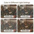 thumbnail image 6 of ODIKA 6'x9' Dark Floral Elegance with Lush Garden Washable Area Rug Vintage-Inspired Design Vibrant Botanicals Non-Slip, Chair-Friendly, for Dining Room, Under Table, Office Décor, 6 of 6