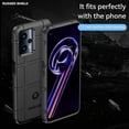 thumbnail image 2 of Case for Realme 9 Pro, Heavy Duty Shockproof Military Grade Drop Tested Field Phone Case Bumper Rugged Cover for Realme 9 5G/Realme Q5 HD Black, 2 of 14