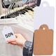 thumbnail image 2 of 500pcs Blank Kraft Paper Price Tags With String - Writable Hanging Tags For Jewelry Clothes And Retail Display Tags, 2 of 3