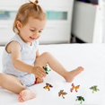 thumbnail image 3 of 12pcs Colorful Plastic Frogs, Tropical Simulation Frogs, Animal Recognition Toys For Children, Artificial Micro Landscapes Banmo, 3 of 5
