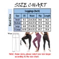 thumbnail image 3 of Women's Soild Basic Leggings Shape Slimming Tight Yoga Pants Activewear Running Workout Exercise Fitness Ankle Casual Trousers, 3 of 4