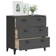thumbnail image 2 of vidaXL Drawer Cabinet VIKEN Anthracite Grey Engineered Wood, 2 of 5