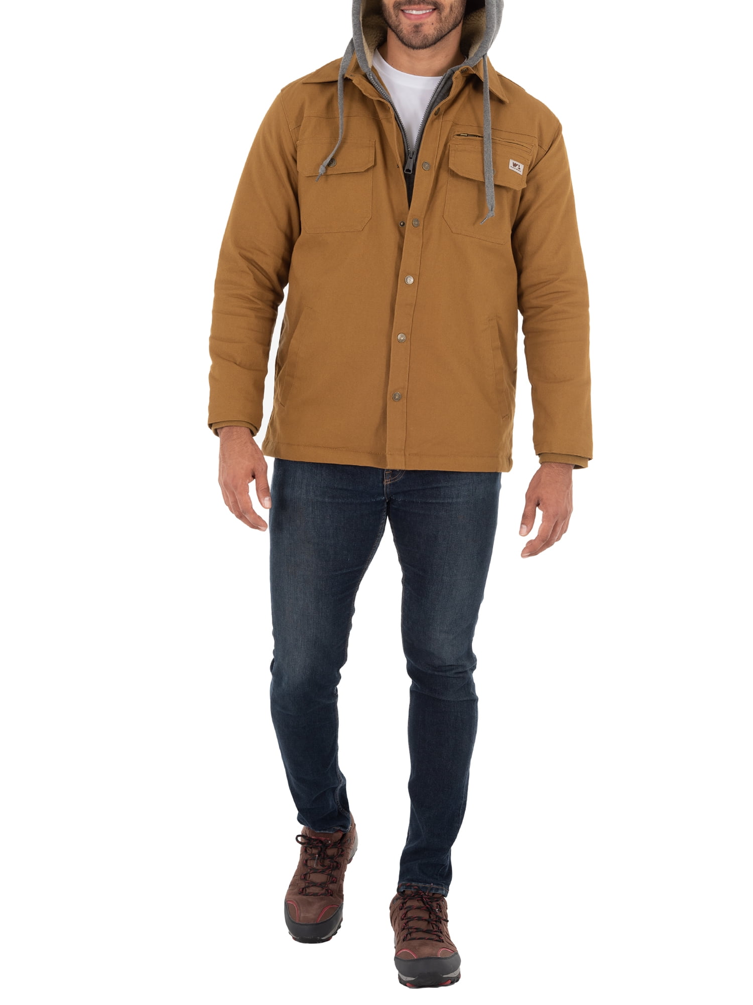 Wells lamont canvas deals jacket with sherpa lining