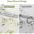 thumbnail image 2 of 12 Pack Shower Curtain Rings Plastic Curtain O Rings Hook Glide Easily on Bathroom Shower Rod, Clear, 2 of 10