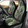 thumbnail image 1 of ABPHQTO Juego de 2 fundas para asientos de coche, palmeras, hojas de plátano, pájaros exóticos, loros, colibrí, Tropical, Universal, Protector de asientos delanteros para coche, 1 of 4