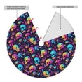 thumbnail image 6 of Cauagu 36" Christmas Tree Skirt mushroom Skull star Pattern Christmas Tree Decorations Tree Mat for Xmas Decorations Occasion Holiday Home Decor -36", 6 of 7