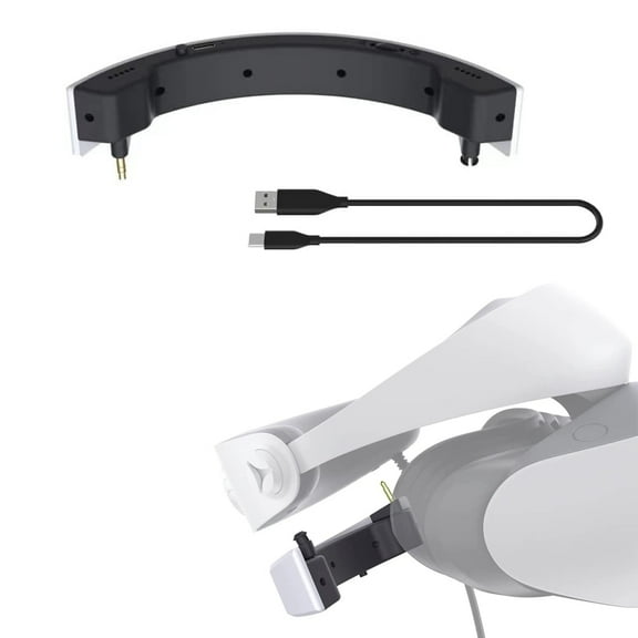 Stereo External Amplifier for PS VR2 Headset,3.5mm Plugs, TypeC Charging Port