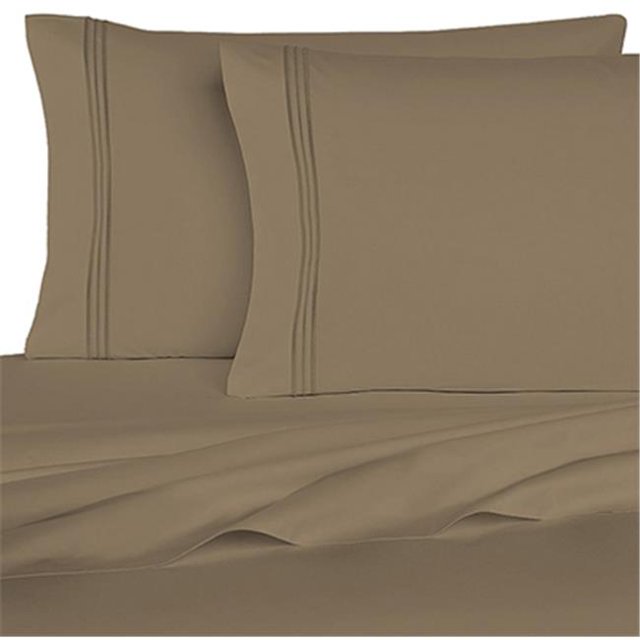 BedClothes 1800 Series 6 Piece Sheet Set - Tan - King