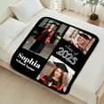 thumbnail image 5 of Custom Graduation Blanket with Photos, 2025 Graduation Gifts Blanket For Graduate Daughter, Son, Adults Throw Blanket for Graduation Party, 5 of 9