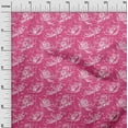 thumbnail image 3 of oneOone Cotton Flex Fuschia Pink Fabric Floral Craft Projects Decor Fabric Printed By The Yard 40 Inch Wide, 3 of 4