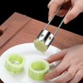 thumbnail image 3 of Bgsha Pepper Seed Corer Tool Stainless Steel Fruit Vegetable Corer Tool Pepper Cutter Corer Kitchen Utility Gadgets Corer Remover Tool for Cored Bell Peppers Apples Pears, 3 of 9