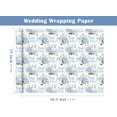 thumbnail image 3 of Wedding Wrapping Paper - Mini Roll - 17 Inch x 16.5 Feet - Bride to be and Hydrangea Floral Wrapping Paper Perfect for Wedding, Bridal Shower, Birthday, Tea Party, 3 of 4