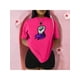 thumbnail image 1 of Playera Blusa De Puño Levantado Con Un Pañuelo Dia De La Mujer Color Fucsia Talla Grande Marca Emil SaEs, 1 of 4