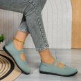 thumbnail image 5 of Plus Size Wide Width Shallow Cut Women's Office Work Casual Shoes Comfortable Daily Wear Spring Summer Green 8.5, 5 of 9