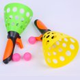 thumbnail image 5 of 2 Pairs Launch and Catch Balls Game Children Toss Game Parent-Child Interactive Play Activity for Kids Adults Outdoor Garden Backyard (Random Color, 4pcs Transmitter and 6pcs Balls), 5 of 5