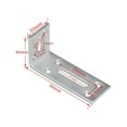 thumbnail image 2 of 1pcs 90 Degree Angle Bracket Corner Bracket Joint Fastener Furniture Door Cabinet 40*80mm 60*120mm 90*180mm For Furniture, 2 of 6