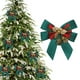 thumbnail image 1 of Ireezec Christmas Bow Tie Ornament with Glitter Accent for Holiday Tree Wreath Garland Decoration Festive Party Home Decor Gift Topper, 1 of 6