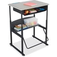 thumbnail image 1 of Bowery Hill Transitional Student Desk with Book Box in Beige, 1 of 3