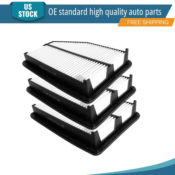 YXPCARS 3PCS Front Engine Air Filter for Honda CR-V 2015-2016 L4 2.4L, New Air Filter Replacement (CA11945, 172205LAA00)