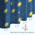 thumbnail image 6 of Blue Sun Moon Cloud Star Pattern Shower Curtain 72"x72" ,Bathroom Decorative Shower Curtains Set with 12 Hooks,Modern Waterproof Washable Shower Curtain, 6 of 6
