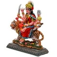 thumbnail image 6 of BangBangDa Durga for Car Decor - 4.1" H Small Durga on Tiger Statue for Vehicle Dashboard Hindu Goddess Father’s Day Mother’s Day Diwali Birthday Gifts for Indian People Altar Pooja Item, 6 of 10
