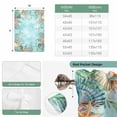 thumbnail image 6 of Coastal Balloon Curtains for Living Room/French Door, Summer Nautical Beach Coral Starfish Blue Ombre Tie Up Curtains 63 Inch Length Energy Saving Kitchen Curtains Shades for Windows 42"x63", 6 of 8