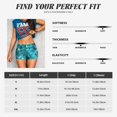 thumbnail image 3 of Kdxio Square Glass Mosaic Print Workout Shorts for Women Seamless Soft Smooth Gym Yoga Scrunch Active Shorts, 3 of 5