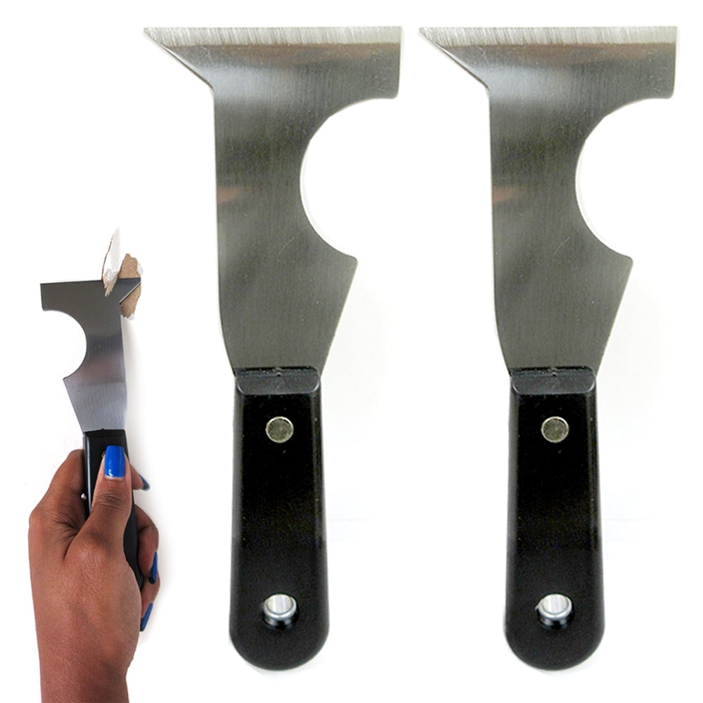 2 Pc Paint Scraper Blade Set Wallpaper Removal All Surfaces Shaver