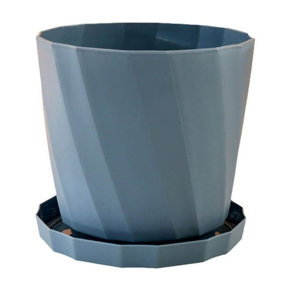 GQDIN 6 inch Flower Pots for Plants with Drainage Holes and Saucer, Plastic Plant Pots Indoor Planters for Outdoor Plants Small Garden Home Decor, Nursery Pots for Succulent Colorful(S/M/L)