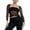 2Black, variant on Womens Sets 2 Piece Outfits Lace Bolero Shrug See Through Floral Cardigan Long Sleeve Sheer Mesh Crop Y2K Tops
