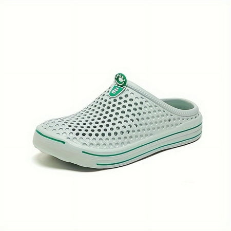 

Outdoor Garden Shoes， Men s Slides Slip-on Closed Toe Sandals Soft Sole Walking Shoes Beach Sandals-蔚蓝色||38码