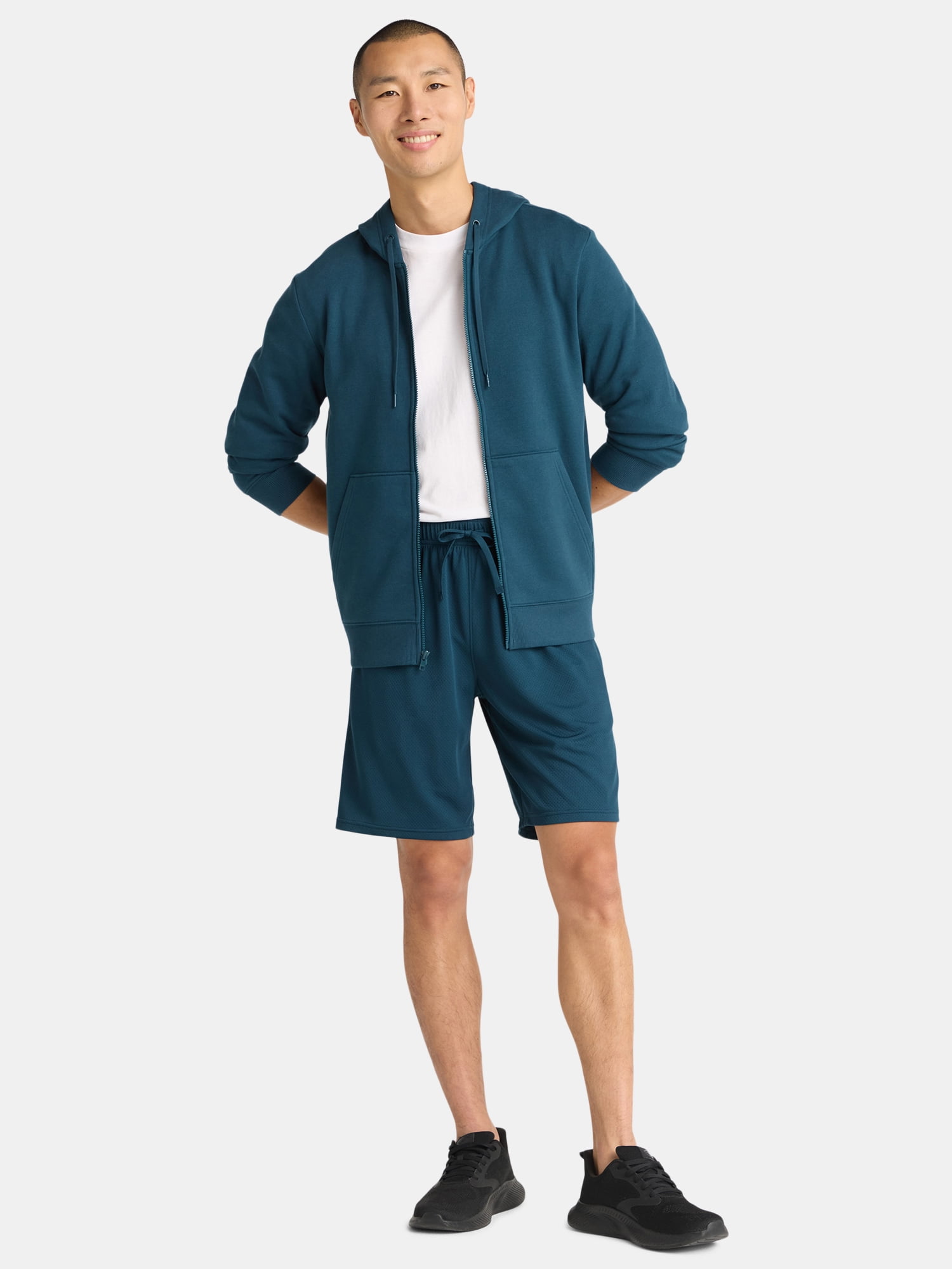 Athletic Works Men's and Big Men's Active Mesh Shorts, 9" Inseam, Sizes XS-5XL