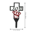 thumbnail image 4 of Relatives in Cemetery Cross Grave Stake Ground Ornament Decor for Son Memorial Sign Decoration Metal, 4 of 7