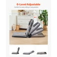 thumbnail image 2 of VEVOR Floor Chair, 6-Position Adjustable Meditation Chair with Back Support, Folding Sofa Chair for Reading TV Watching and Gaming, Portable Floor Seat Lounge Sofa Chair for Kids Teens Adults, Gray, 2 of 9
