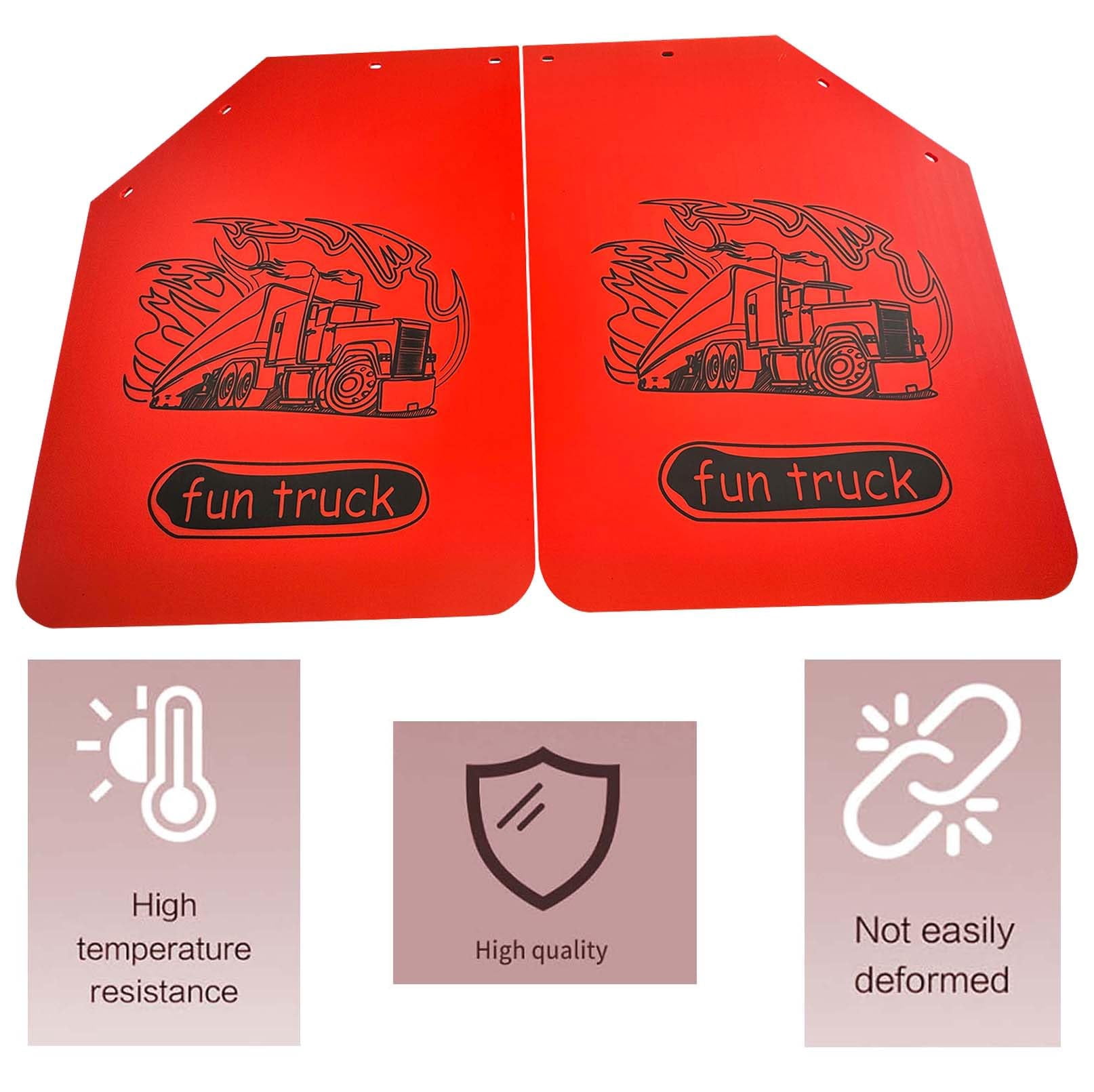 BST BSSP Universal Mud Flaps for Semi Trucks, 24 ''X30'' Heavy-Duty Trailer Truck Mud Flap Polymer Semi Mud Flaps for Freightliner Kenworth Peterbilt International Mud Guards Splash Flaps